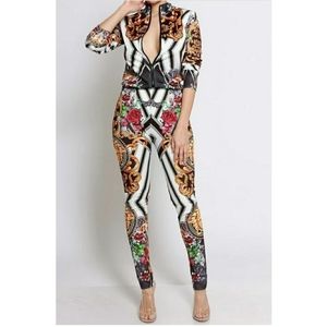 ‼️❌❌SOLD❌❌❌Multi-printed jacket and pants set